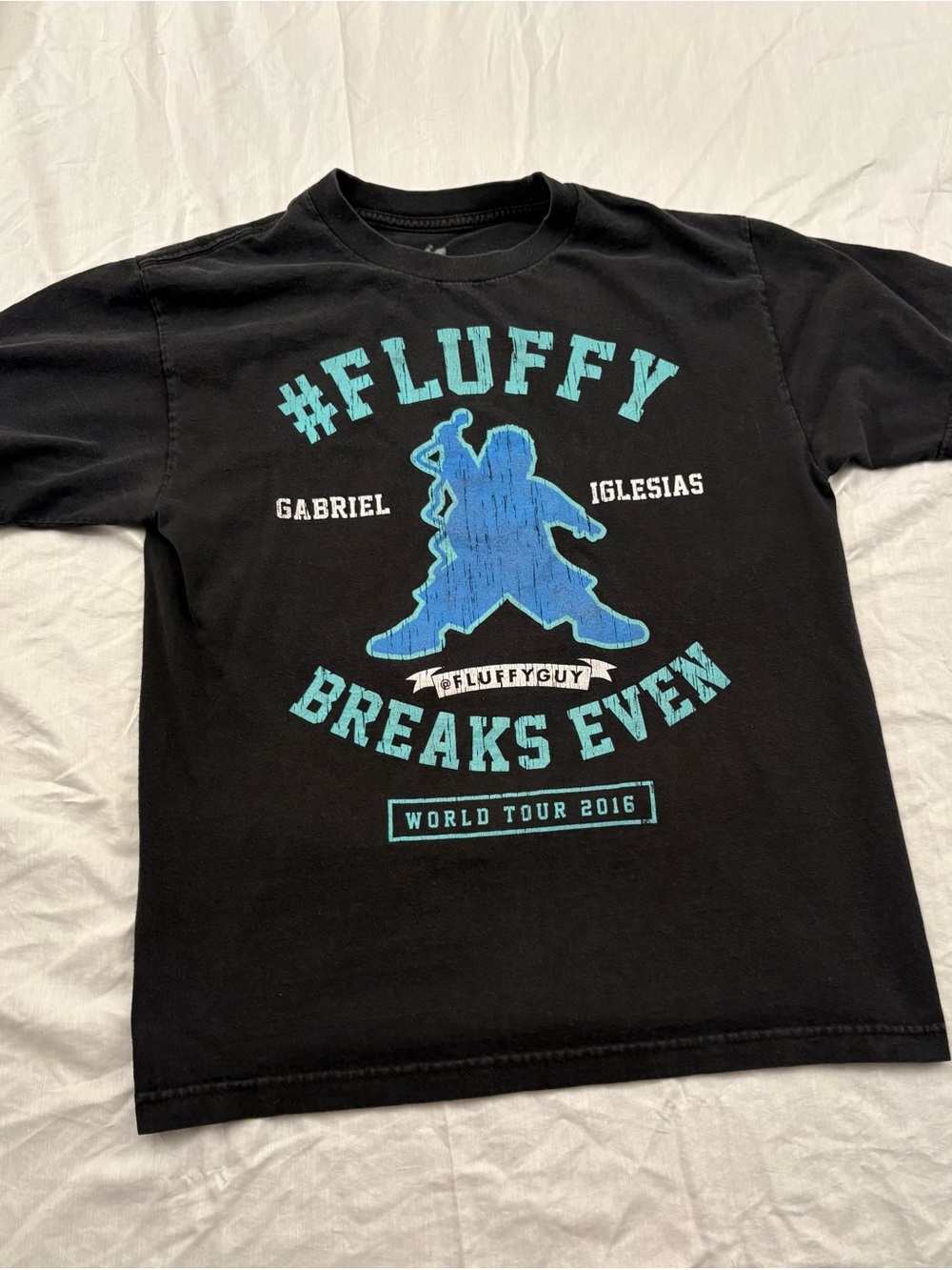 Gabriel Iglesias Fluffy Men’s M Black 2016 World Tour Graphic T-Shirt